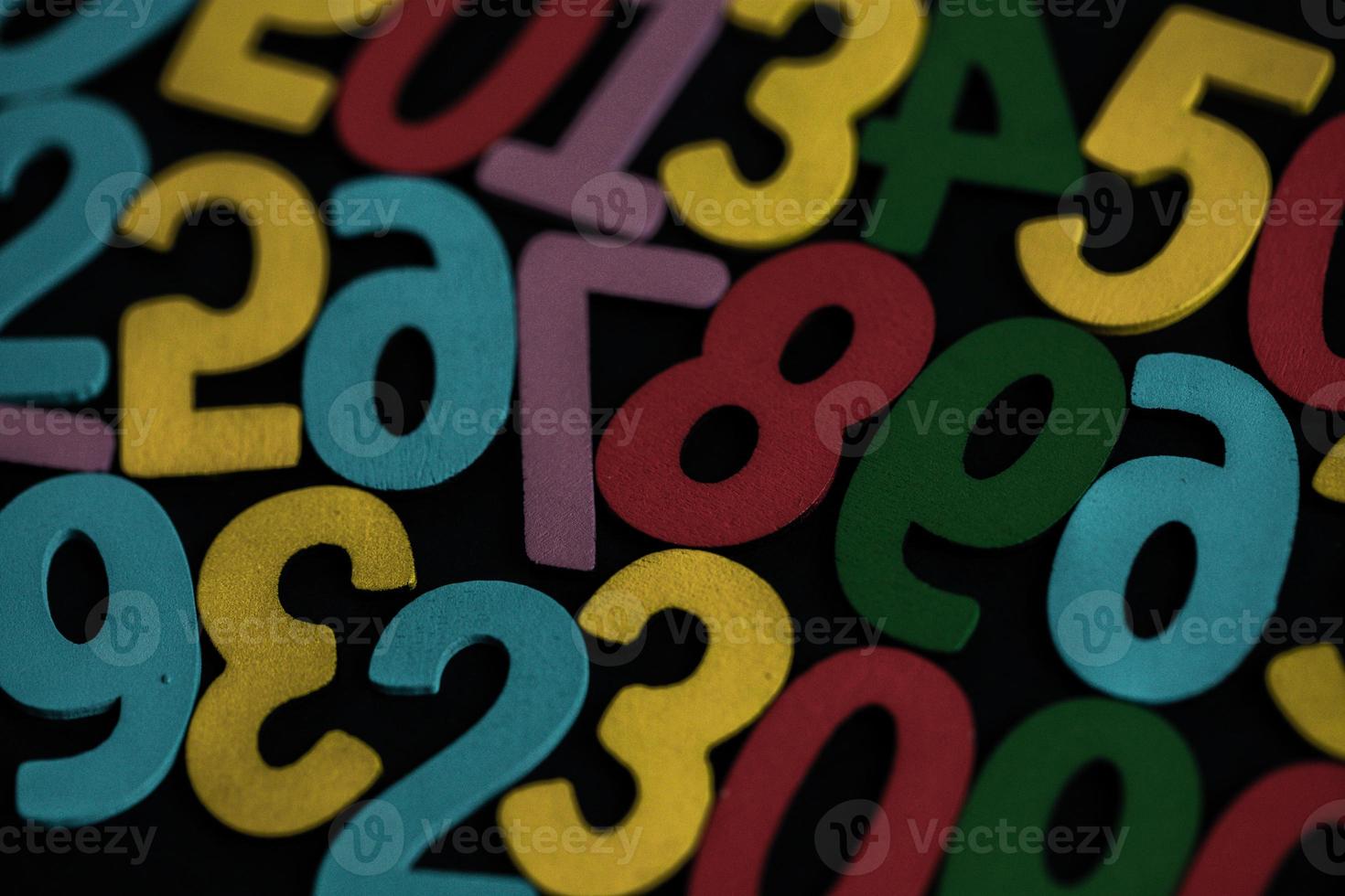 Background of numbers. from zero to nine. Numbers texture. Finance data concept. Matematic. Seamless pattern with numbers. financial crisis concept. Business success. photo