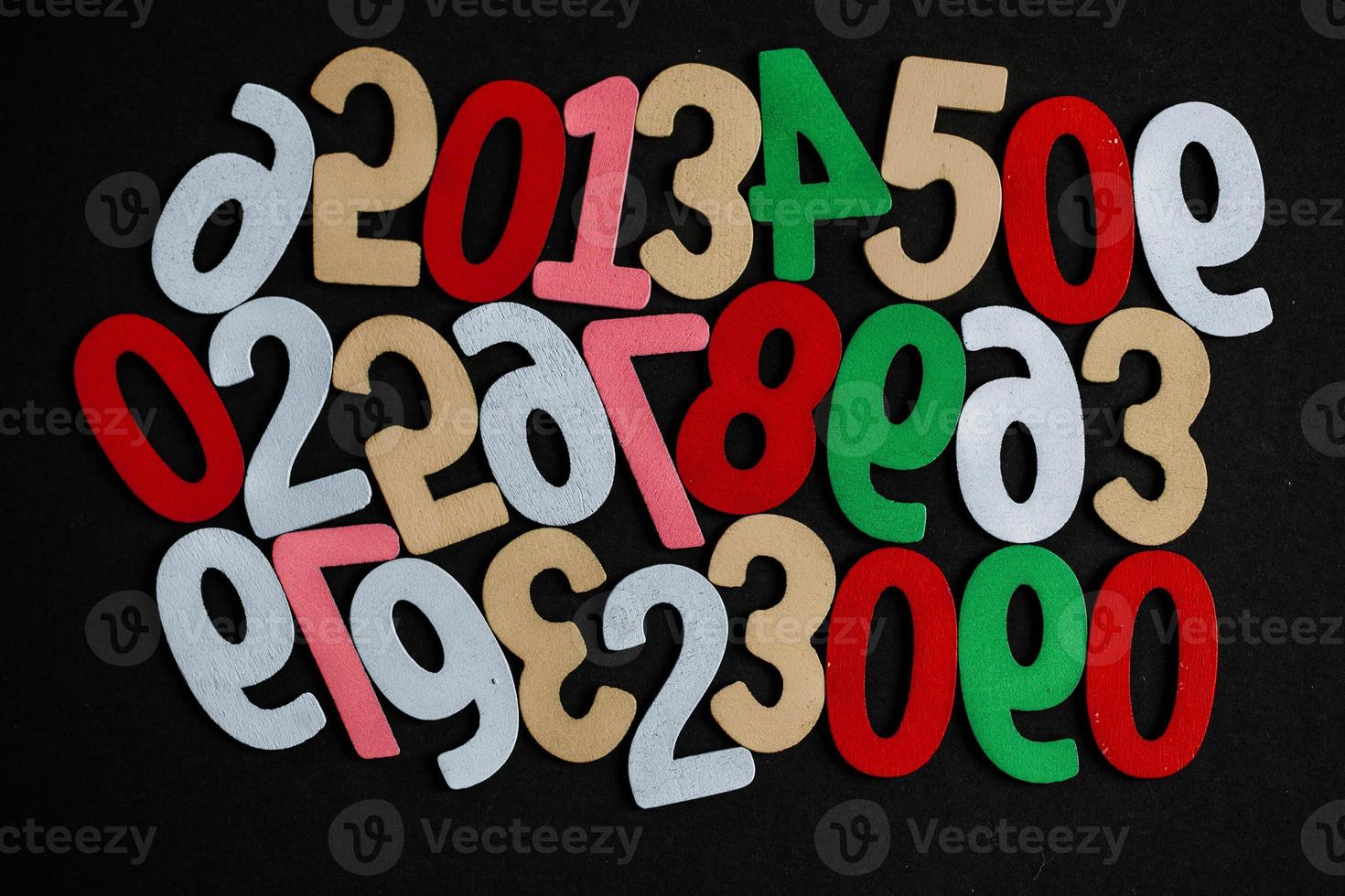 Background of numbers. from zero to nine. Numbers texture. Finance data concept. Matematic. Seamless pattern with numbers. financial crisis concept. Business success. photo