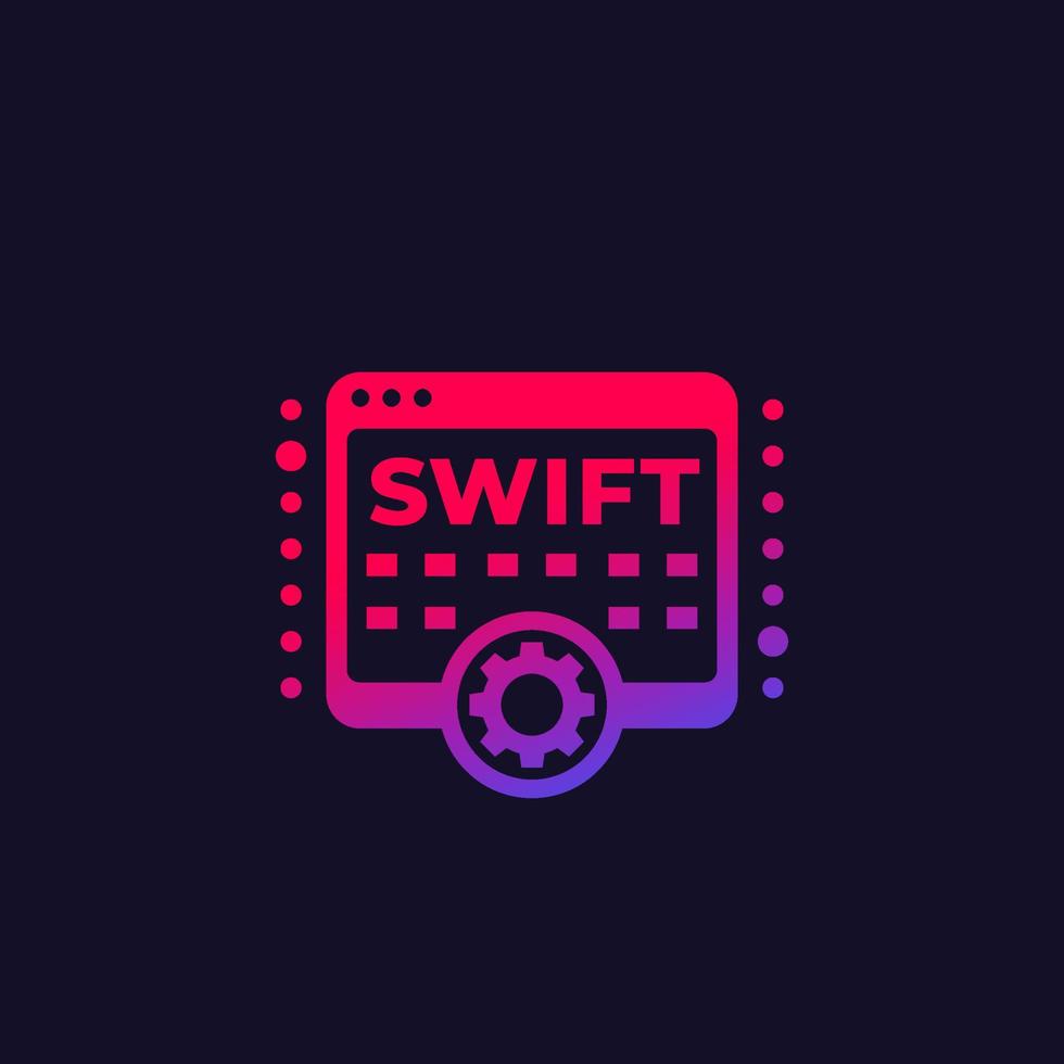 Swift programming concept, vector icon 7283972 Vector Art at Vecteezy