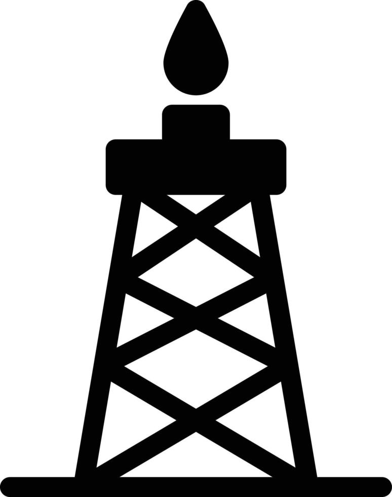 oil tower vector illustration on a background.Premium quality symbols.vector icons for concept and graphic design.