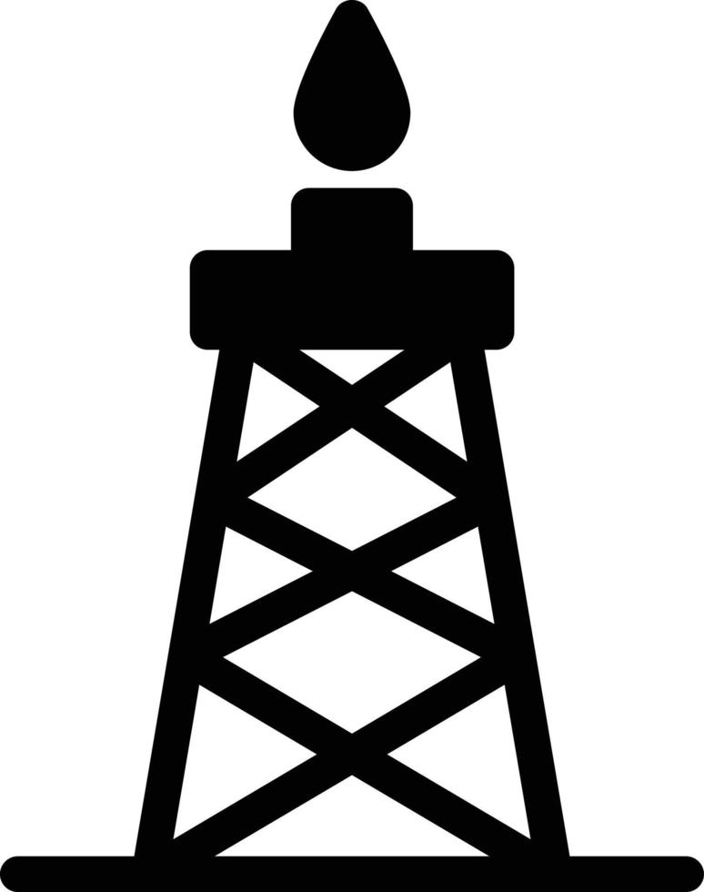 ilustración de vector de torre de petróleo en un fondo. símbolos de calidad premium. iconos vectoriales para concepto y diseño gráfico.