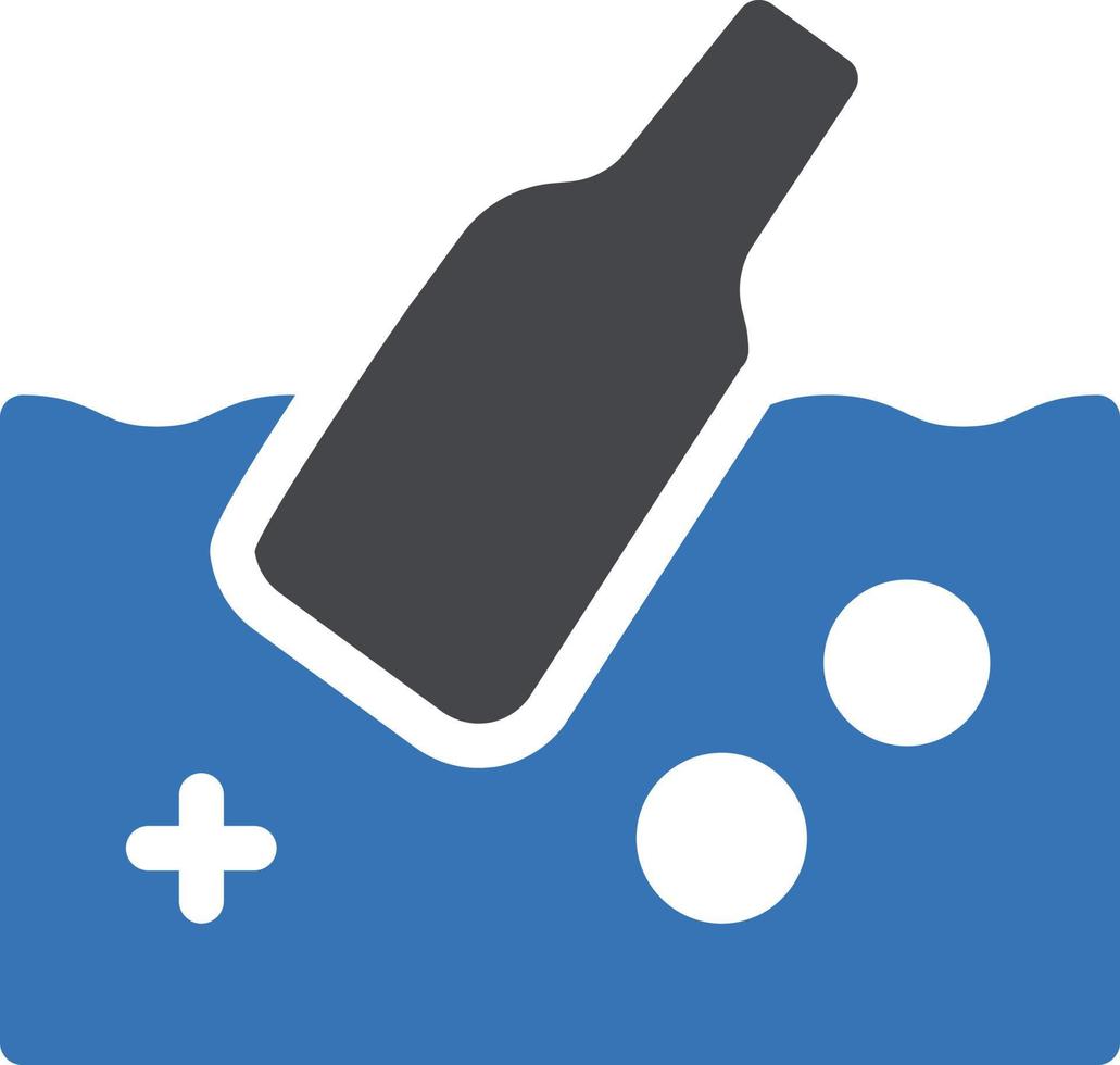 botella de agua ilustración vectorial sobre un fondo.símbolos de calidad premium.iconos vectoriales para concepto y diseño gráfico. vector