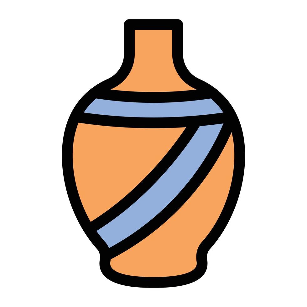 Ilustración de vector de jarrón en un fondo. Símbolos de calidad premium. Iconos vectoriales para concepto y diseño gráfico.