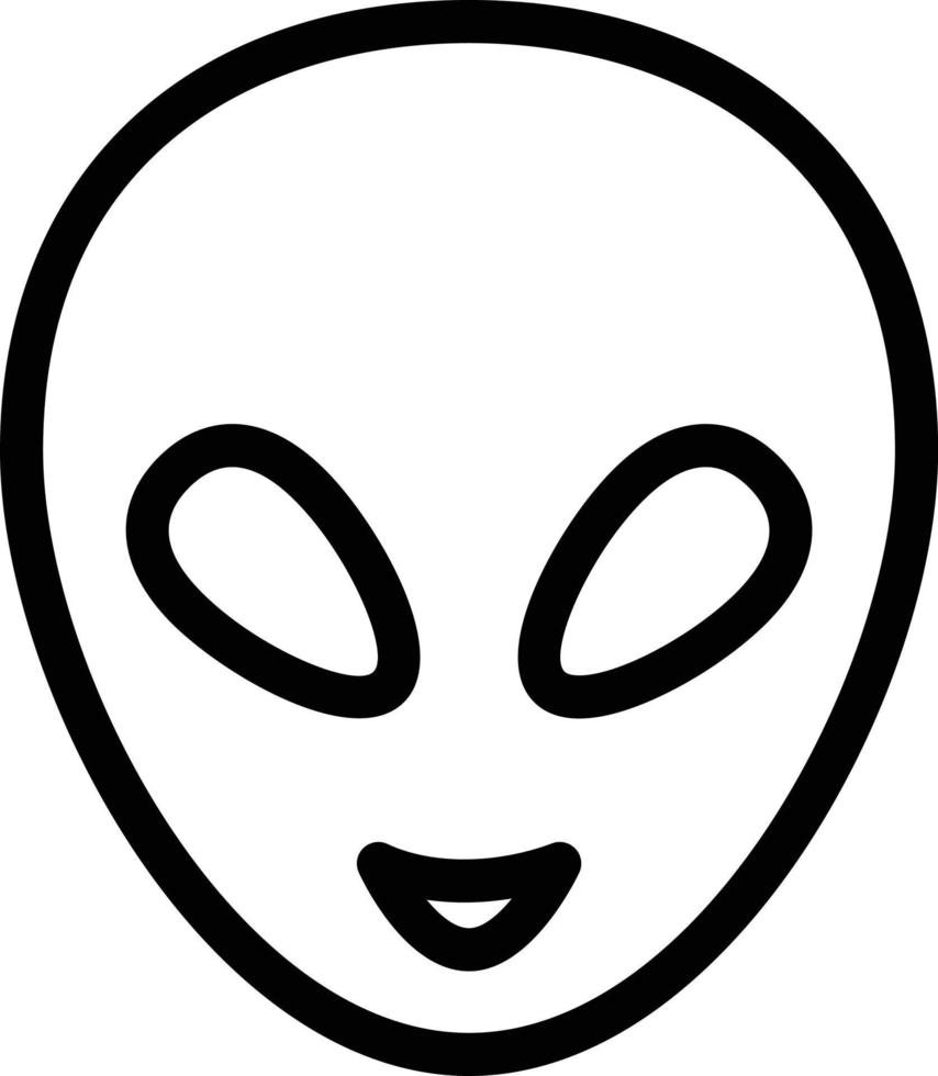 ilustración vectorial alienígena en un fondo. símbolos de calidad premium. iconos vectoriales para concepto y diseño gráfico. vector