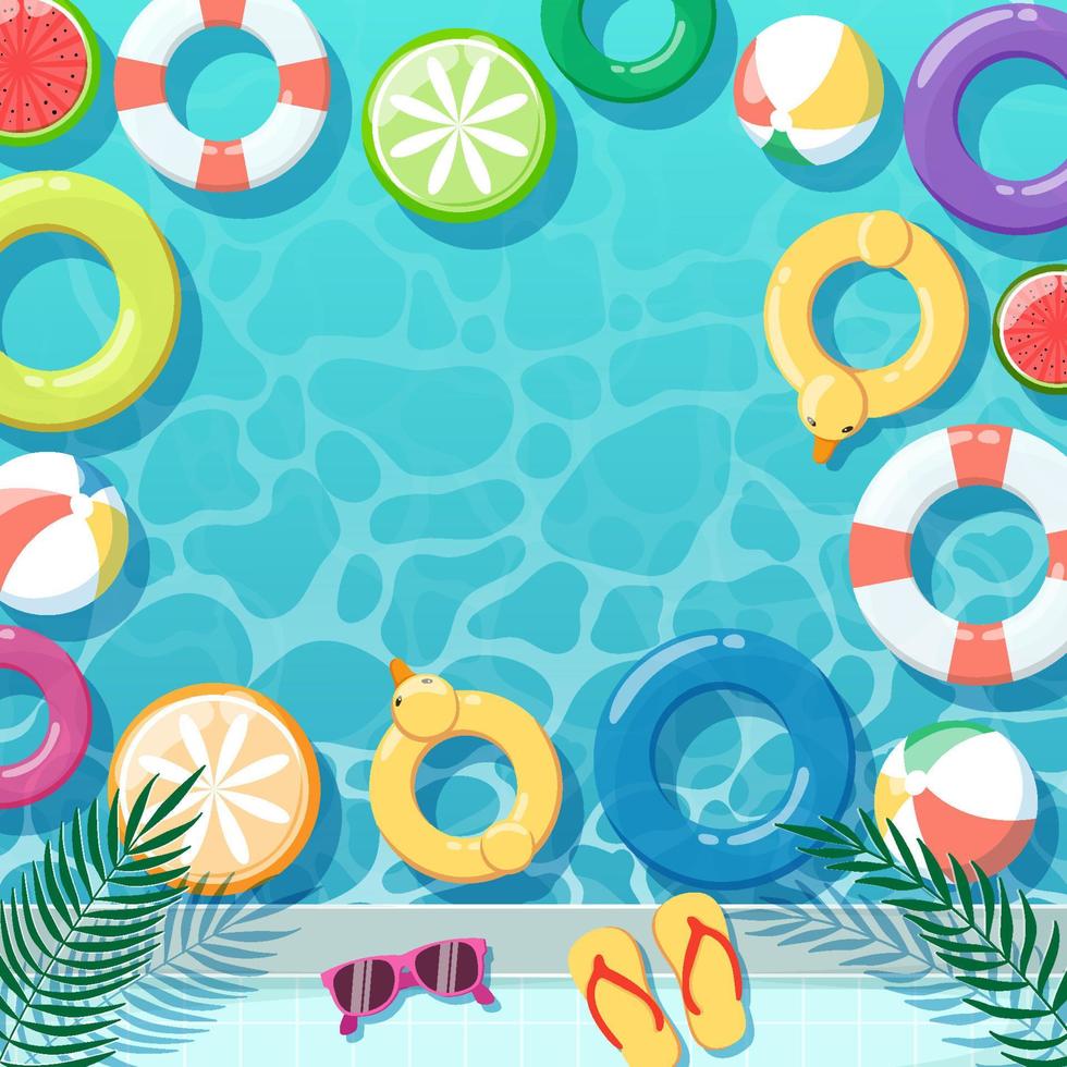 Summer Pool Party Background vector