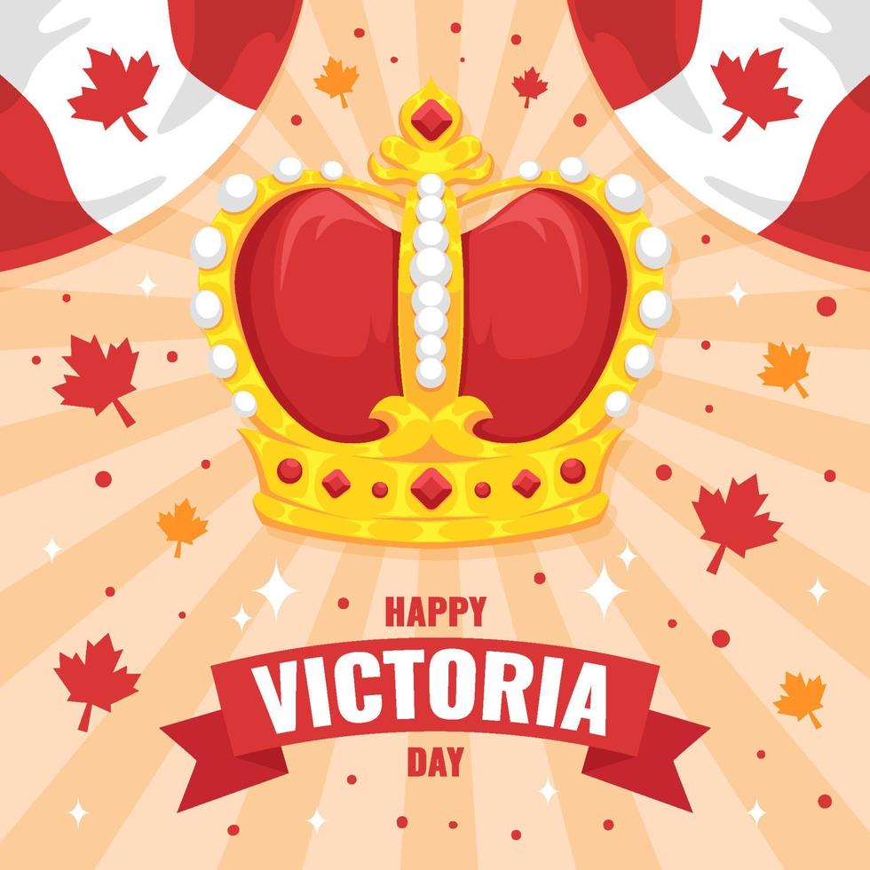 Happy Victoria Day Concept vector