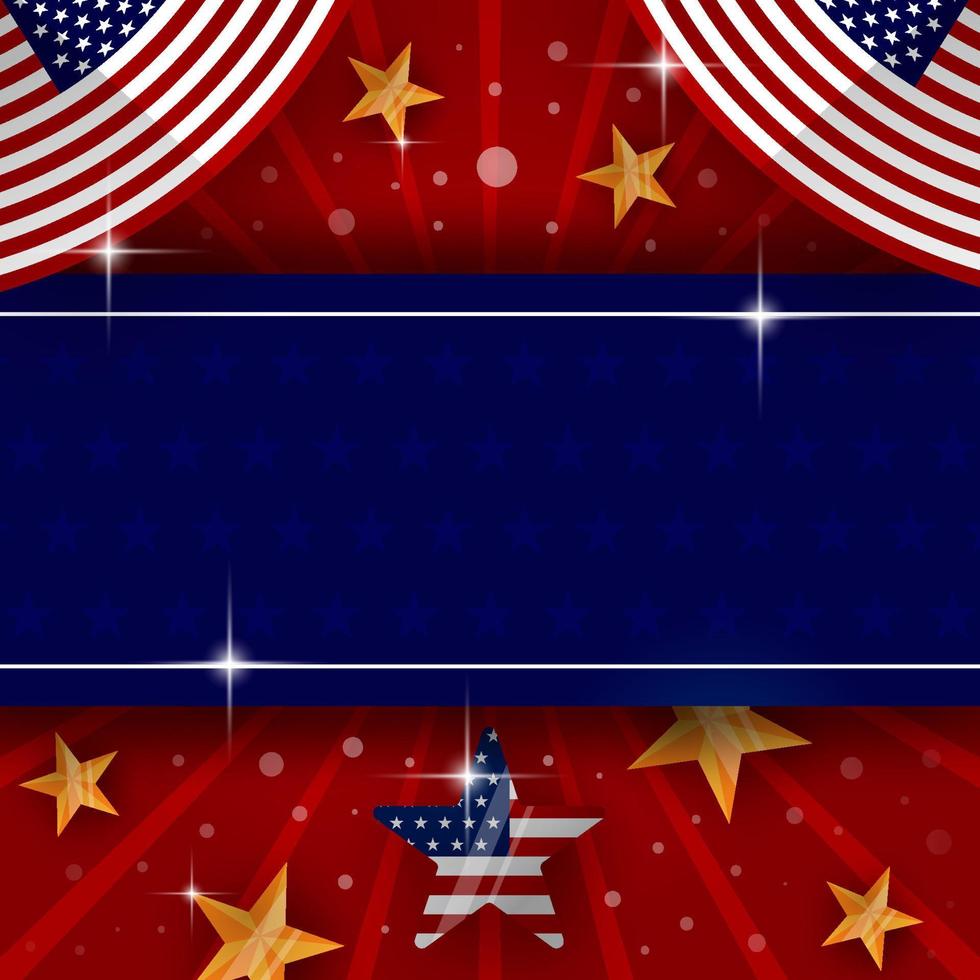 USA 4th of July Celebration Background vector