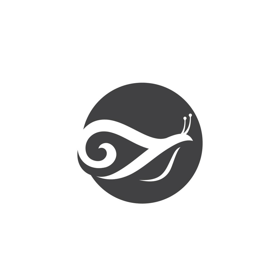 vector logo de caracoles sobre fondo blanco