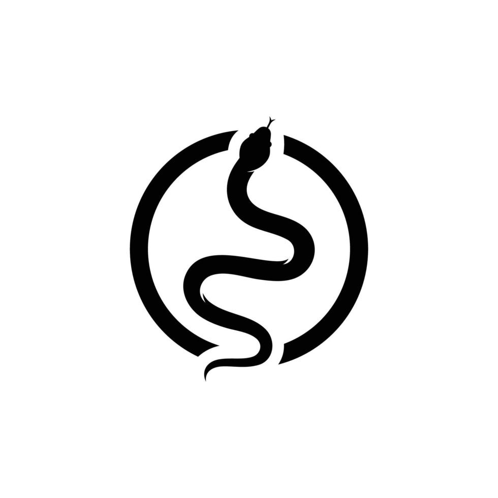 plantilla de vector de icono de logotipo de serpiente