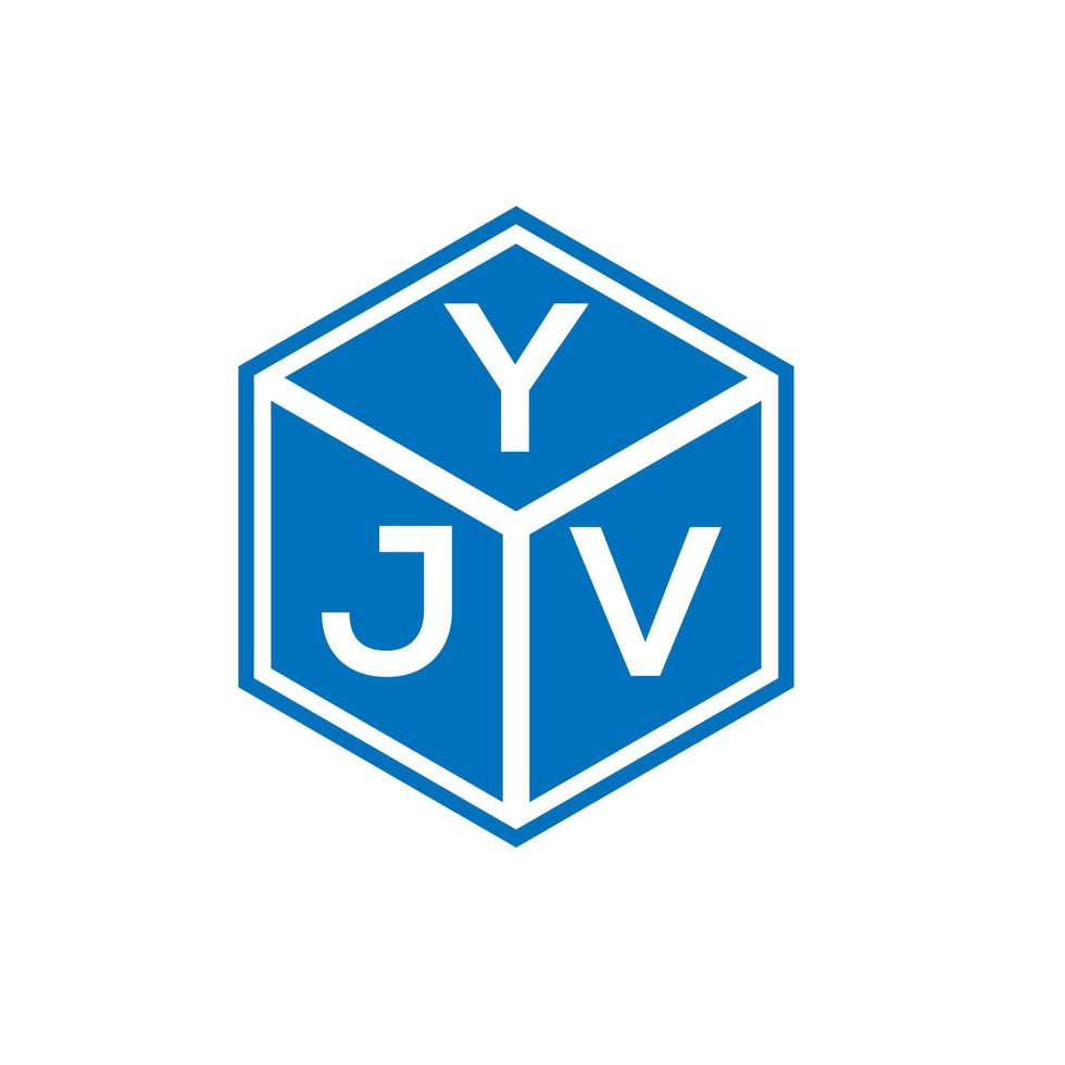 diseño de logotipo de letra yjv sobre fondo blanco. yjv concepto creativo del logotipo de la letra inicial. diseño de letras yjv. vector