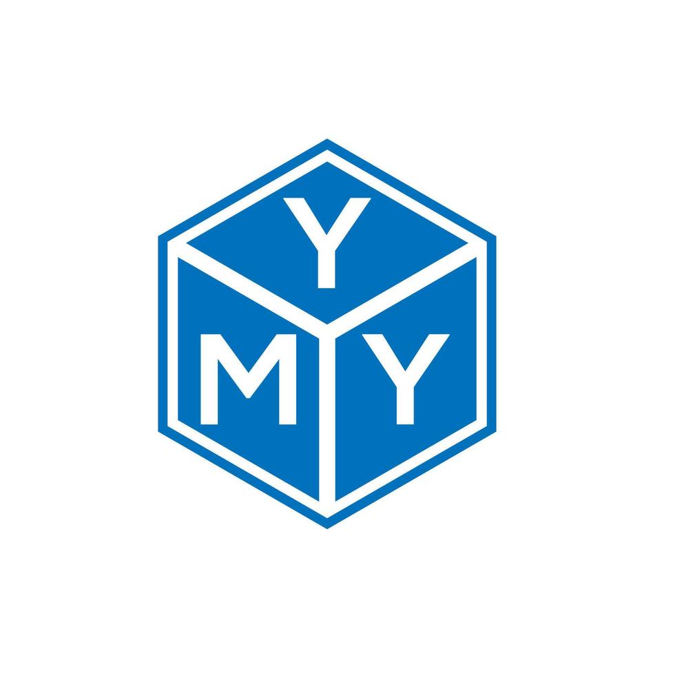 diseño de logotipo de letra ymy sobre fondo blanco. ymi concepto creativo del logotipo de la letra de las iniciales. diseño de mi carta. vector