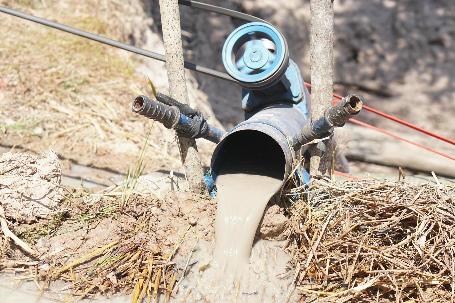 Farmers' water pumps are working. photo