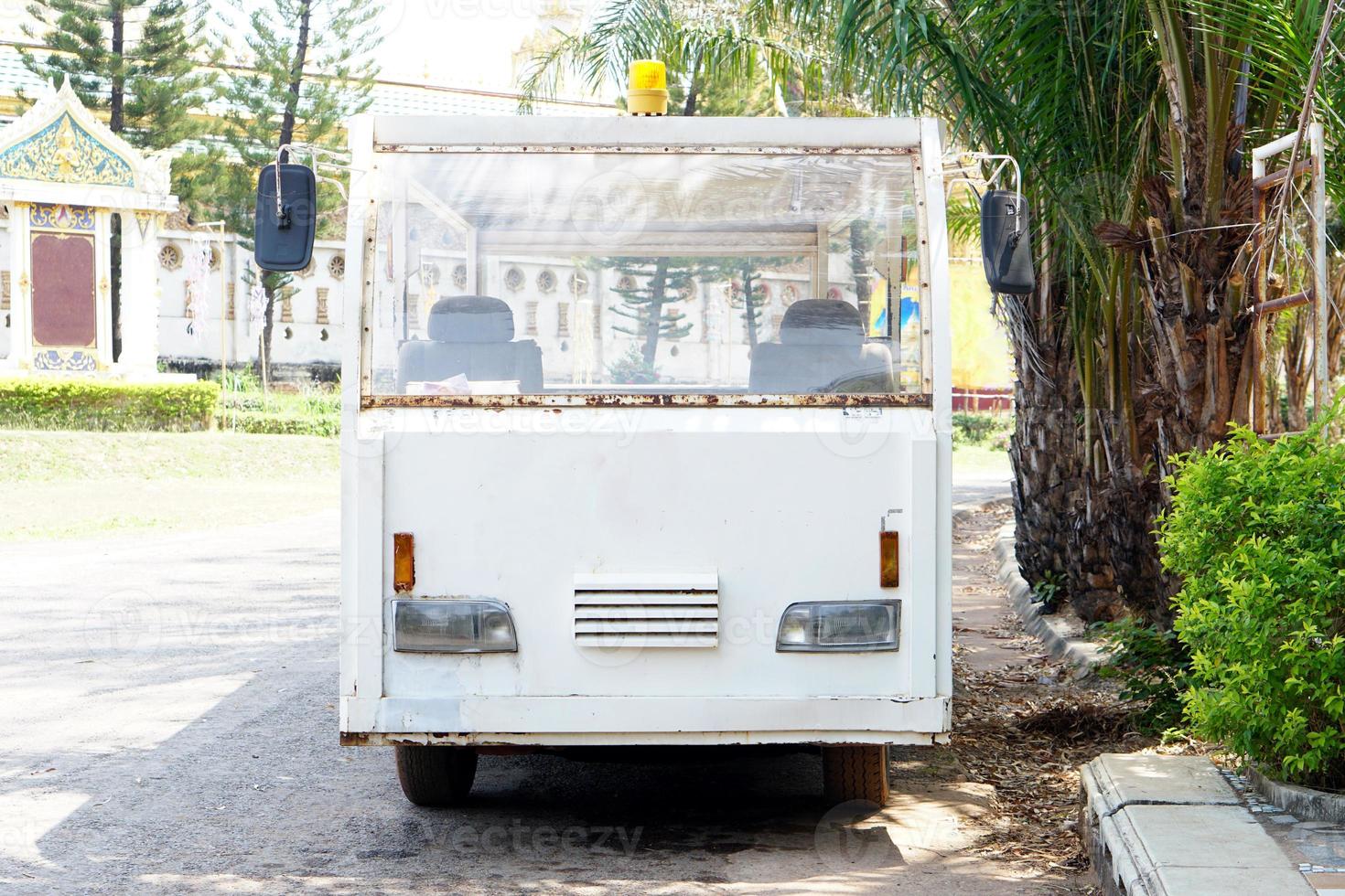 Trams for transporting tourists in tourist attractions in Thailand photo