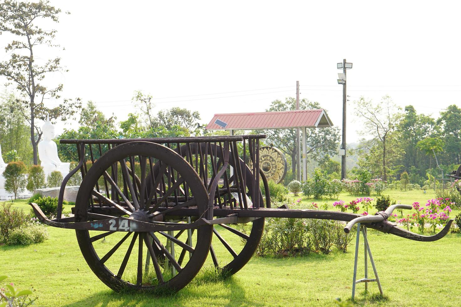 Old wagons were set up for the new generation to study. photo