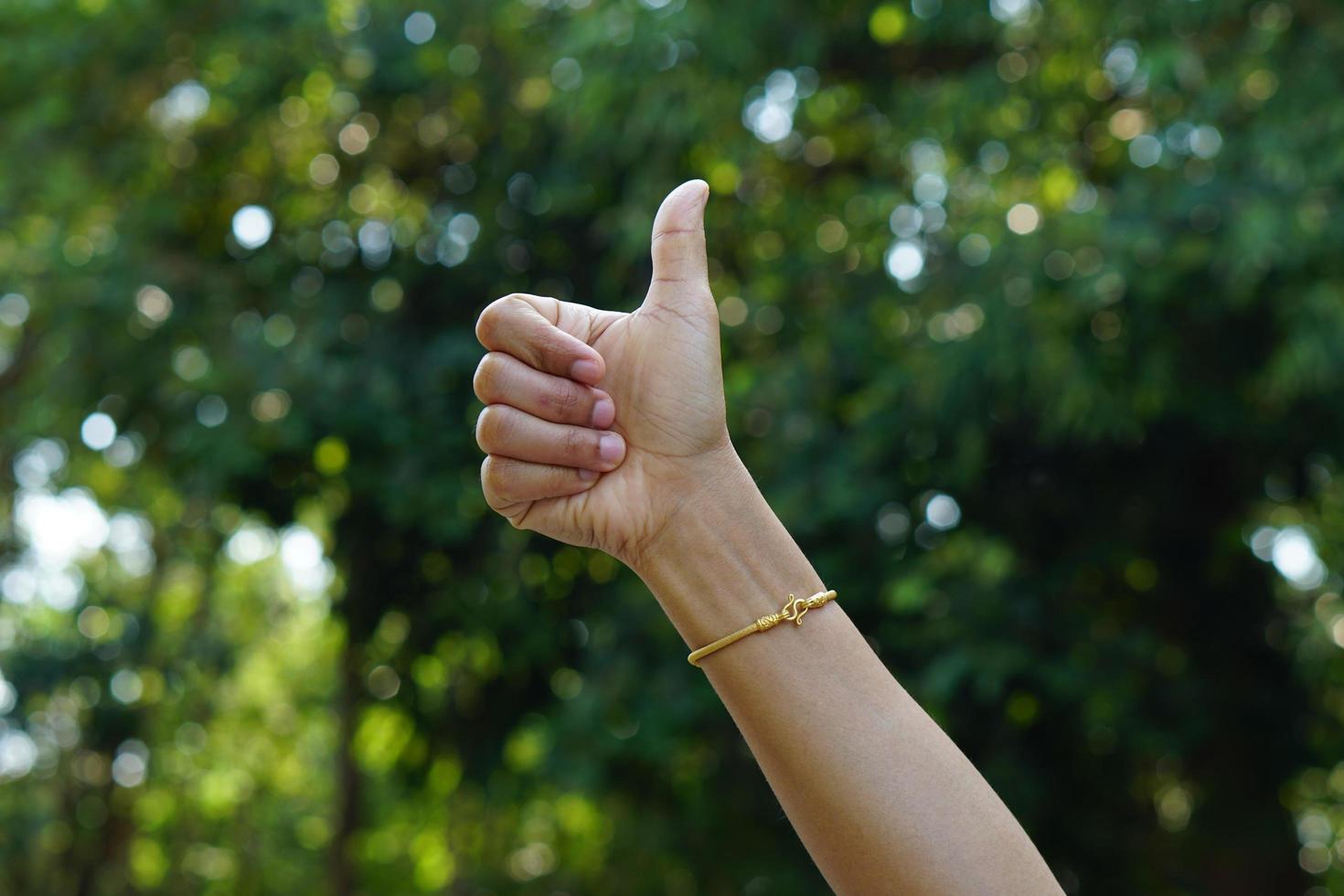 human hand like green bokeh background photo