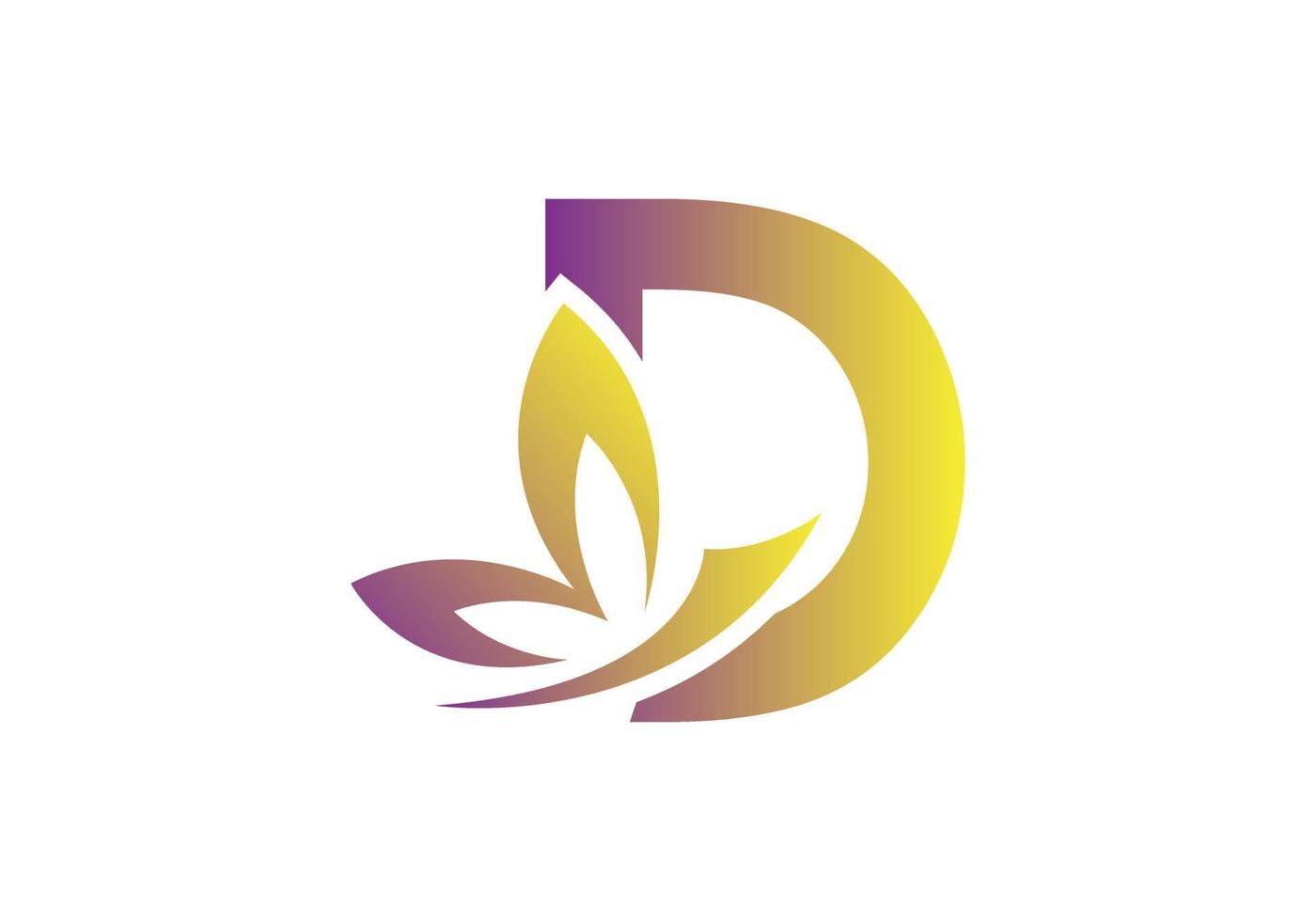 este es un logotipo creativo de la letra d para su negocio vector