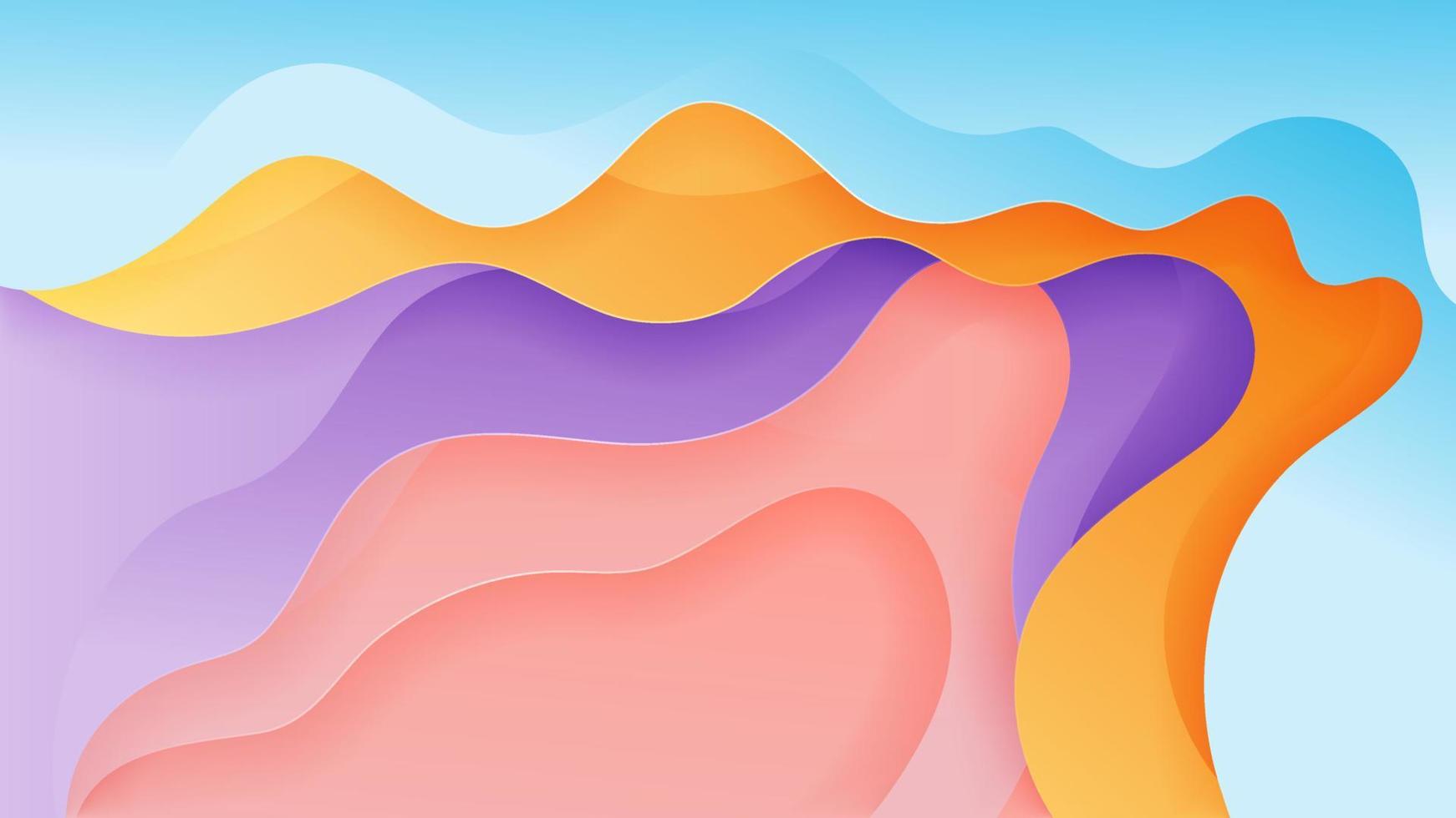 Vector abstract backgrond with soft gradient color and dynamic shadow. Vector background for wallpaper. Eps 10