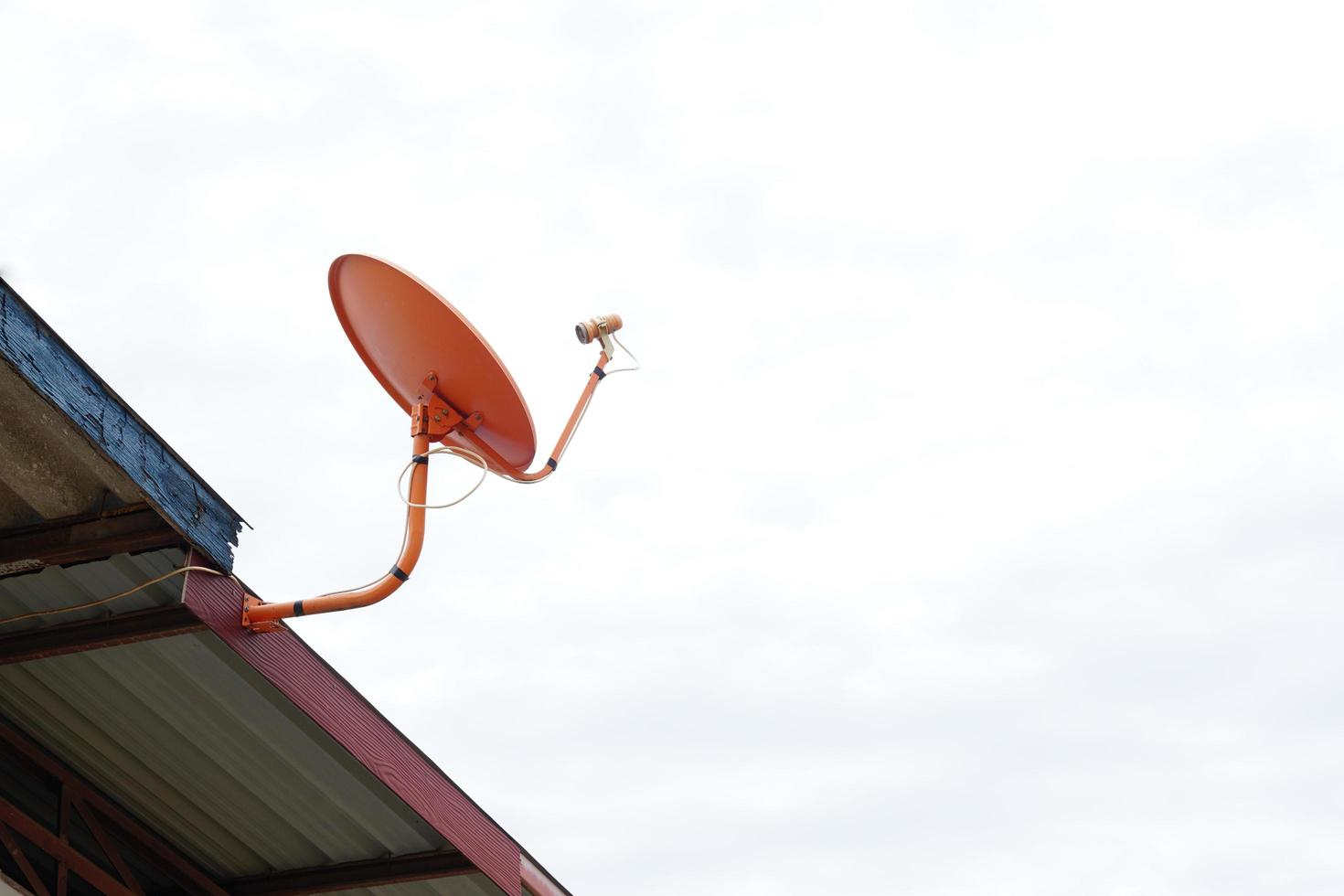 terrestrial satellite dish used to receive television signals photo