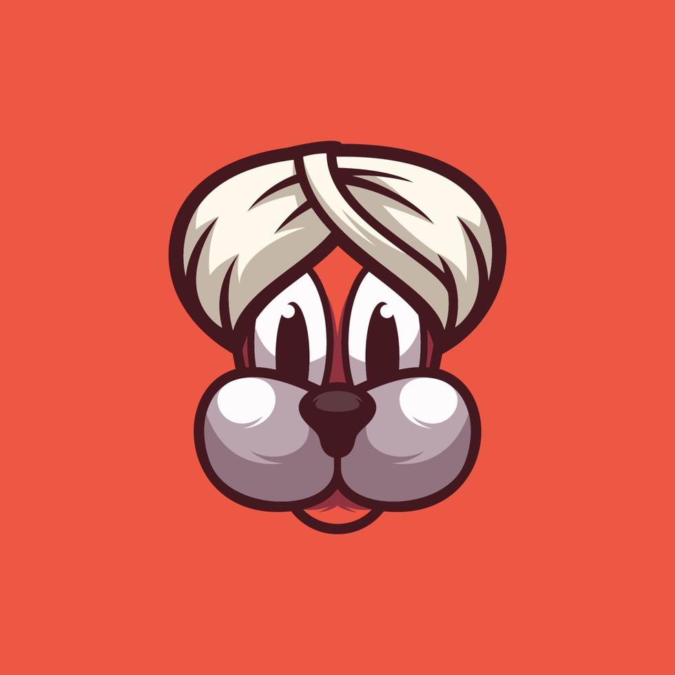 Dog Head Mascot Design vector