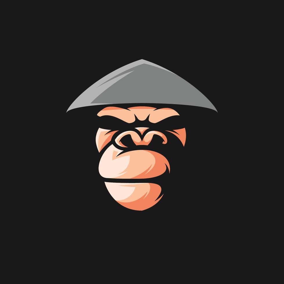 Gorilla Mascot Logo Design vector