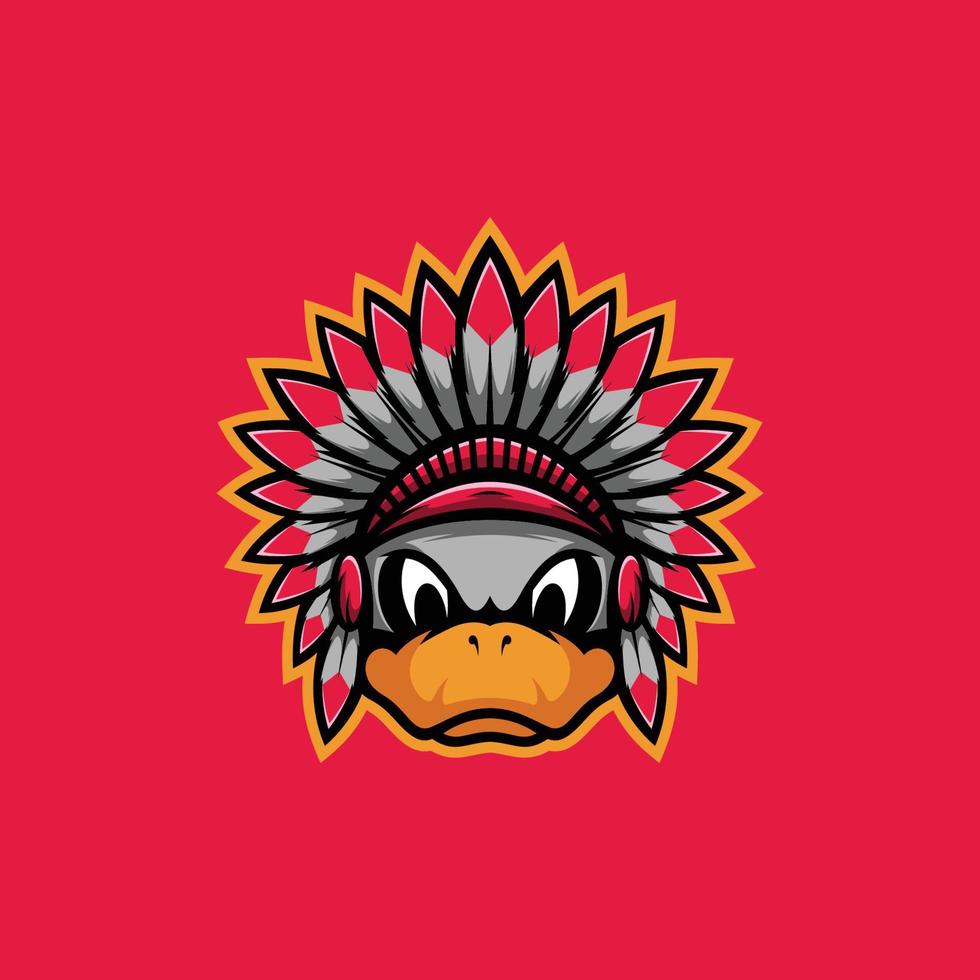 Duck Mascot Design vector