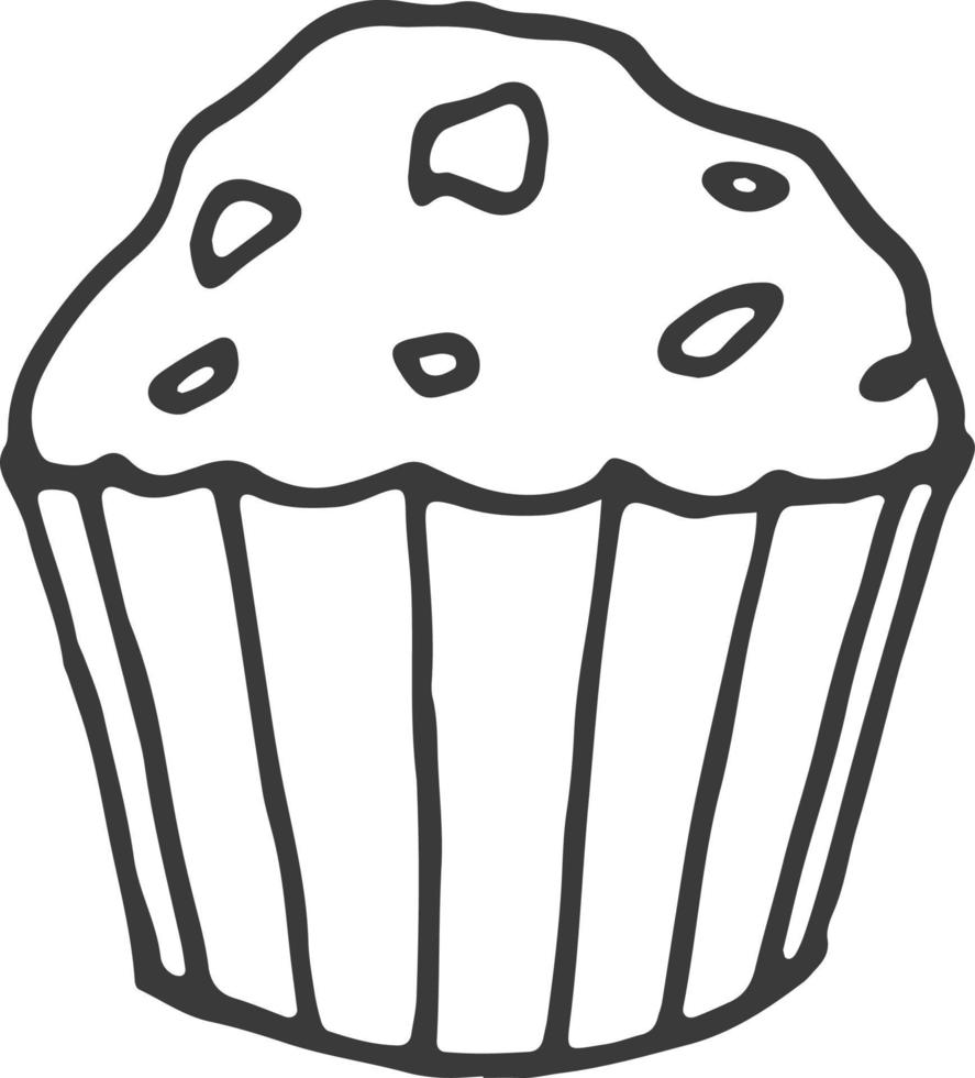 chocolate cupcake confectionery vector