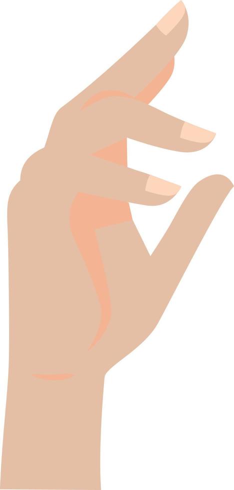 Hand in different position, sign. vector