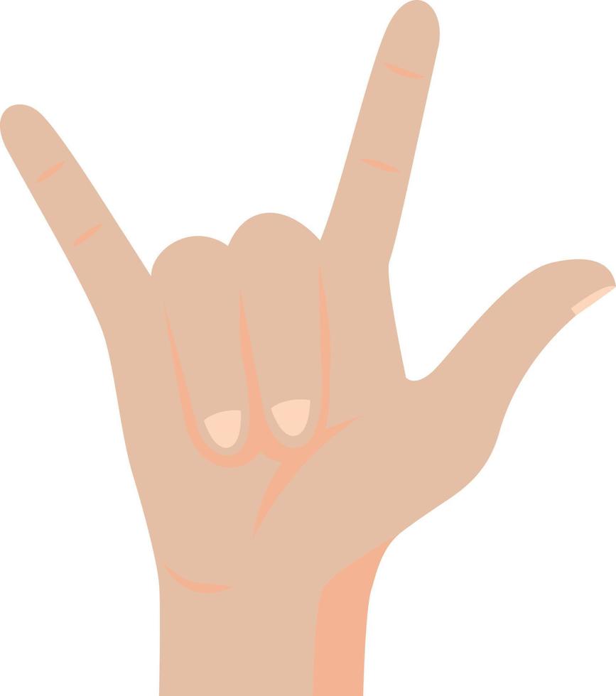 Hand in different position, sign. vector