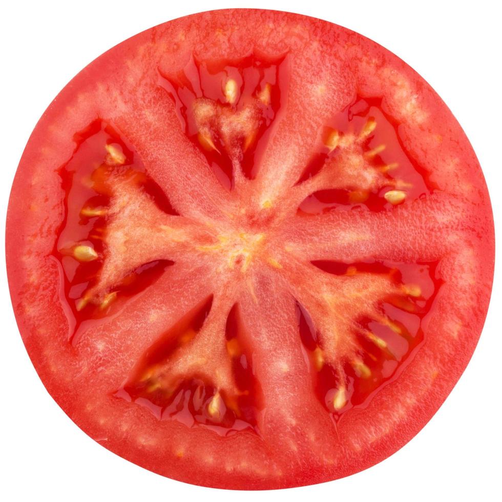 Tomato isolated on white background with clipping path photo
