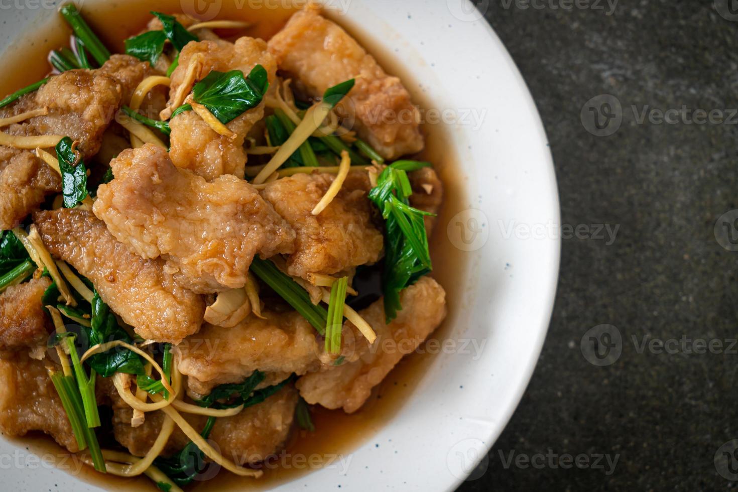 Stir Fried Fish with Chinese Celery 7287614 Stock Photo at Vecteezy