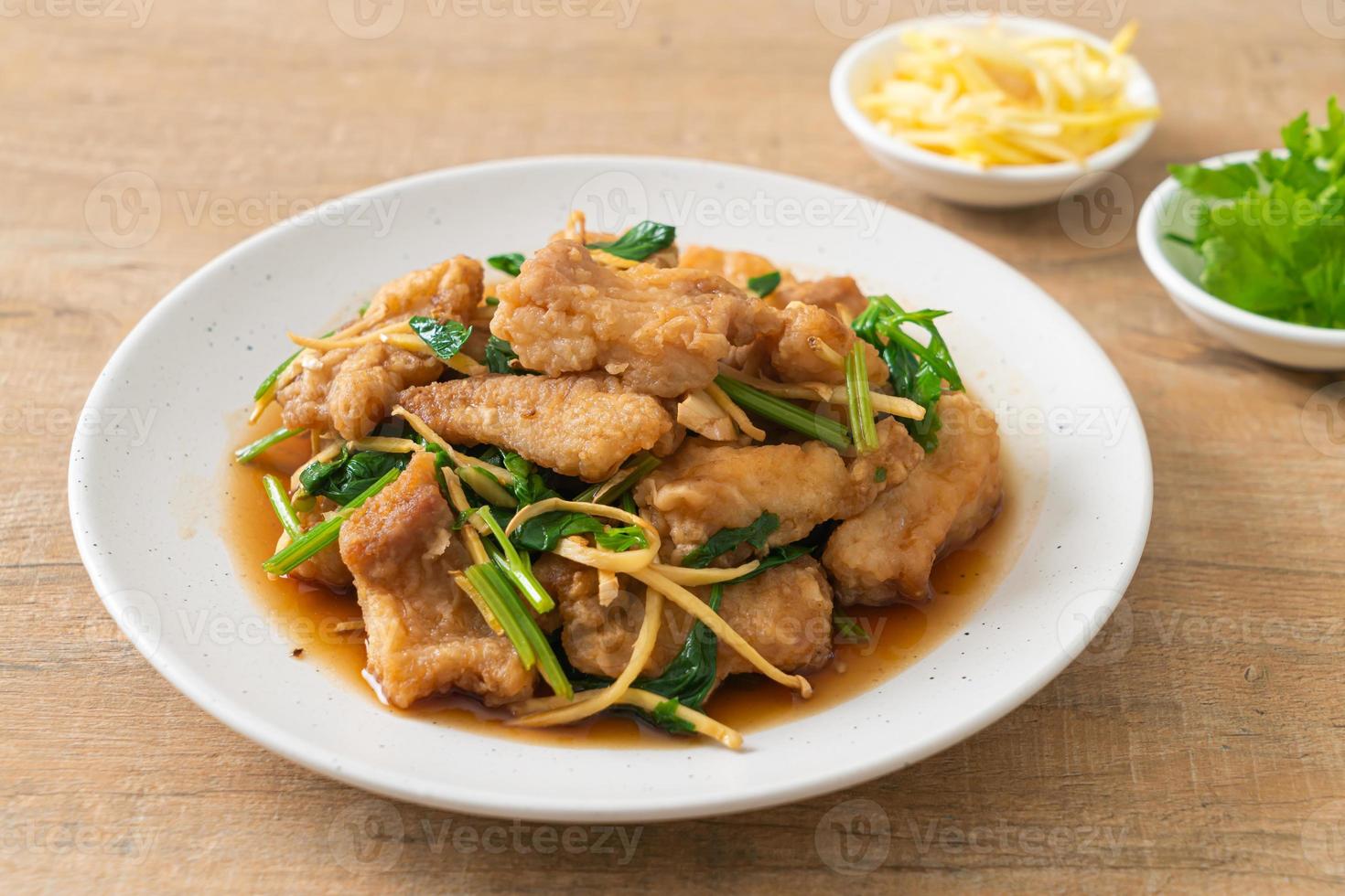 Stir Fried Fish with Chinese Celery 7287615 Stock Photo at Vecteezy