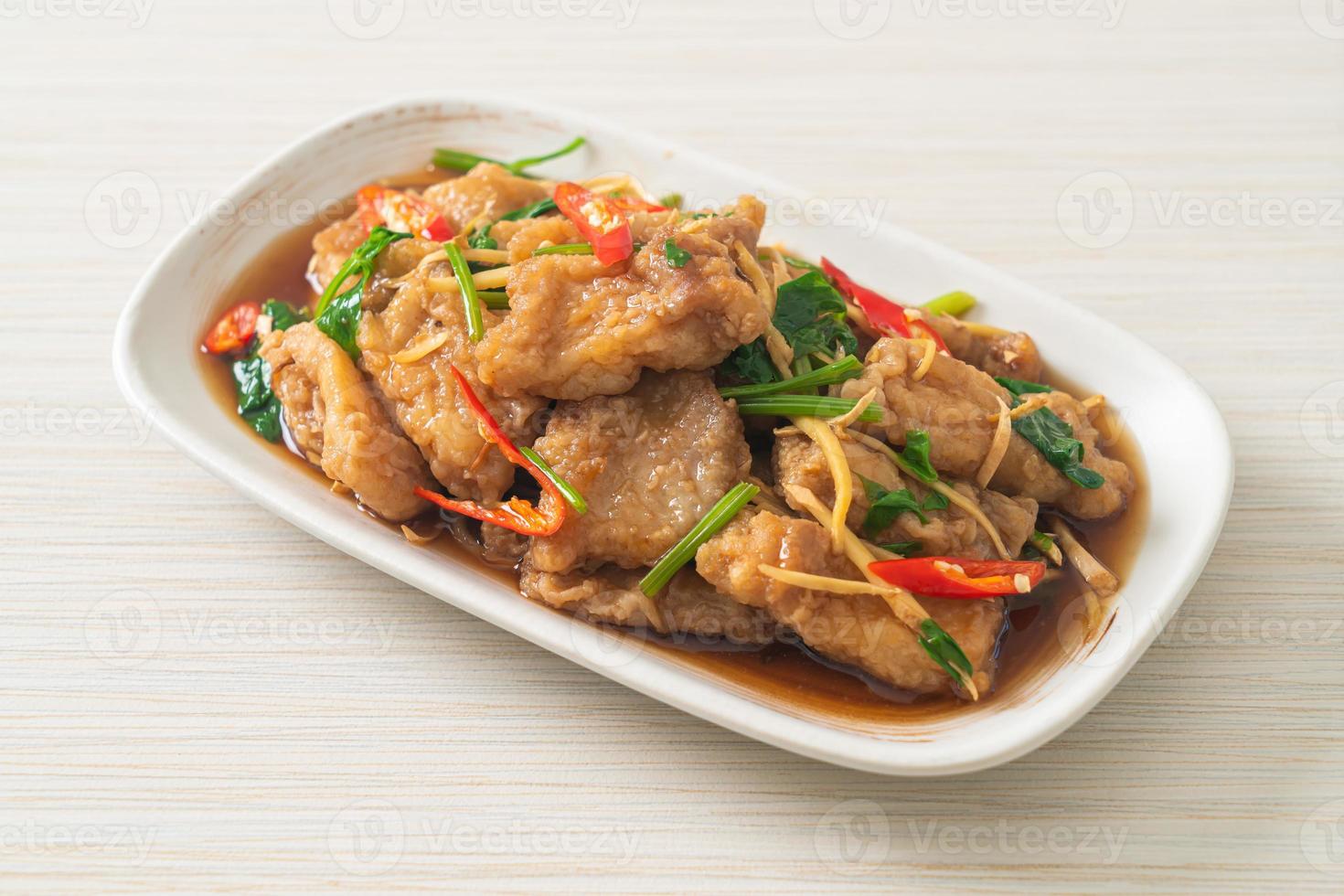 Stir Fried Fish with Chinese Celery 7287624 Stock Photo at Vecteezy