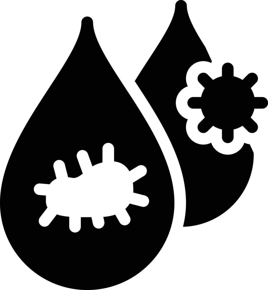 virus water vector illustration on a background.Premium quality symbols.vector icons for concept and graphic design.