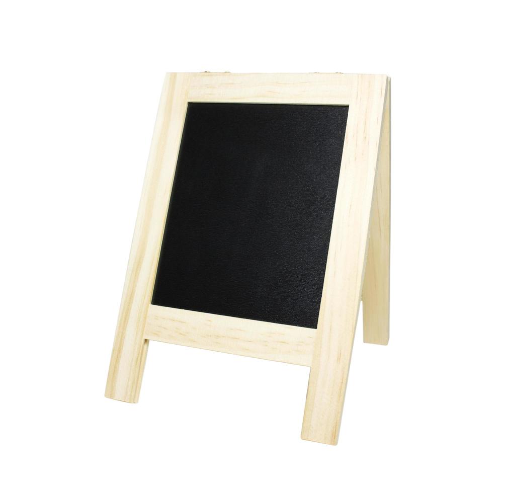 Chalk rubbed out on blackboard isolated with Clipping path for insert Photo