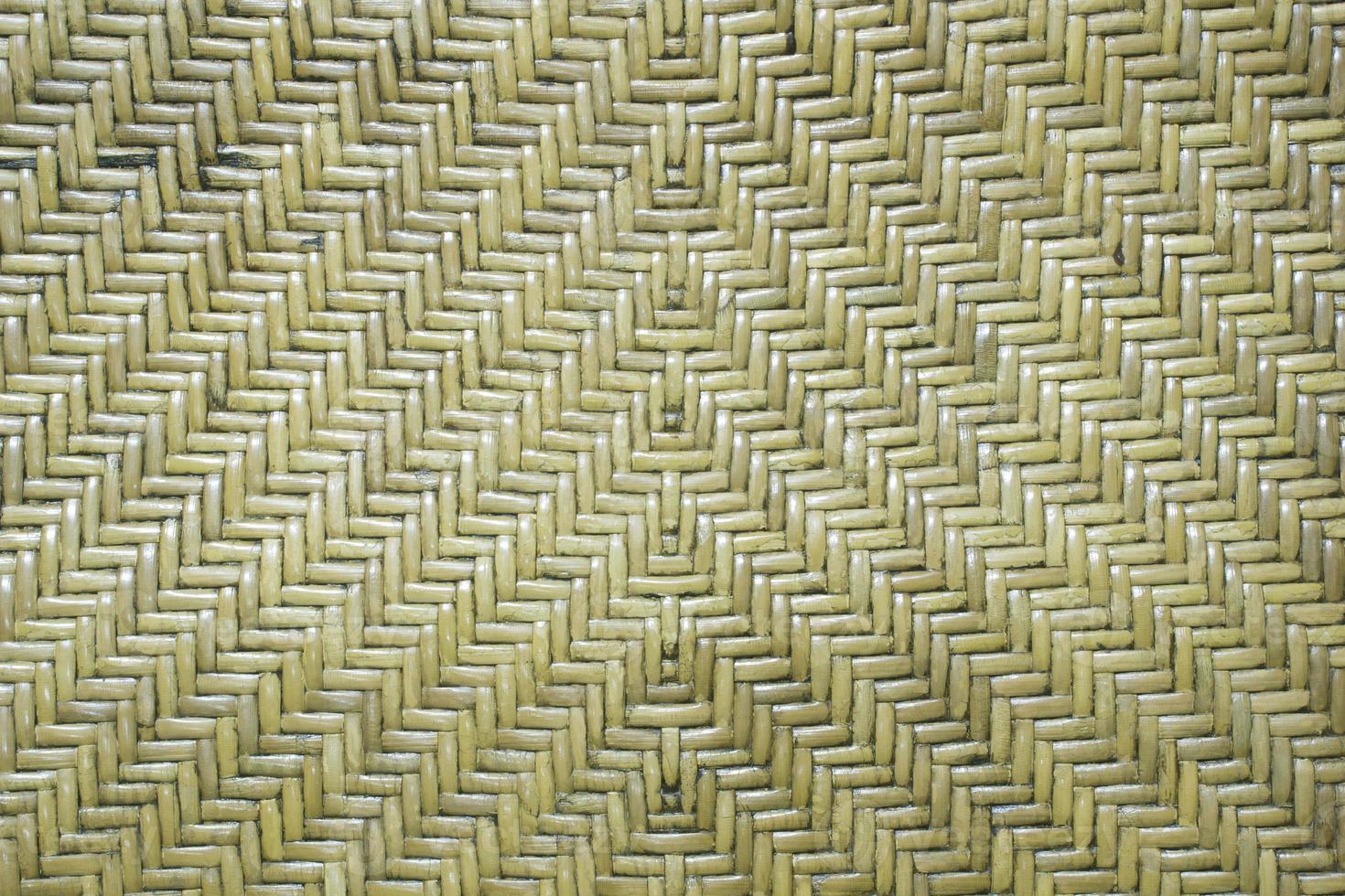 Patterned weave of the wicker chairs. photo