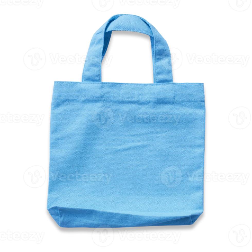 cotton clothes bag on white background photo