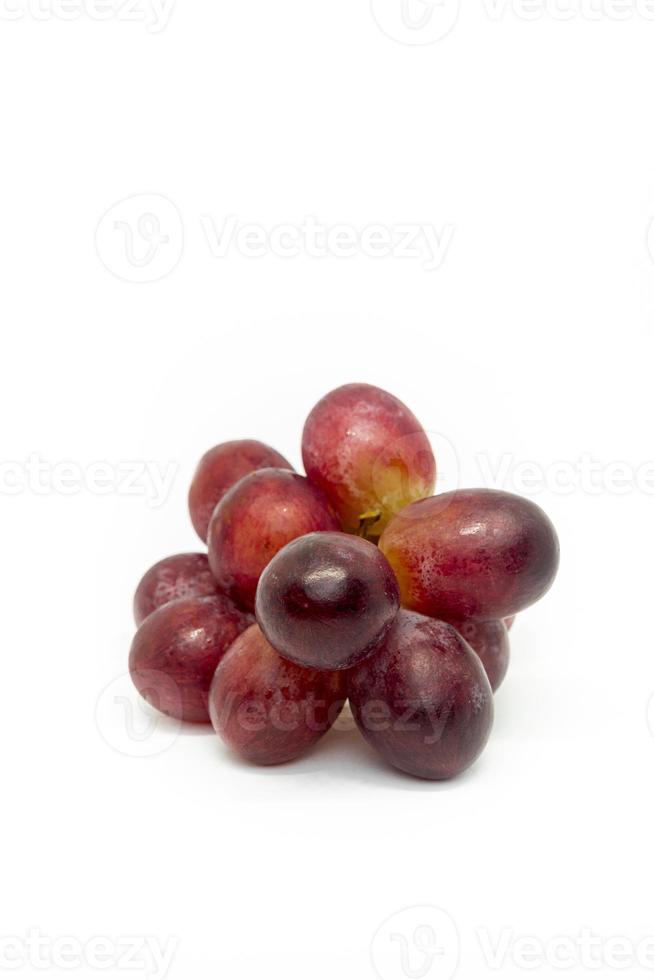 Fresh grapes on a white background photo