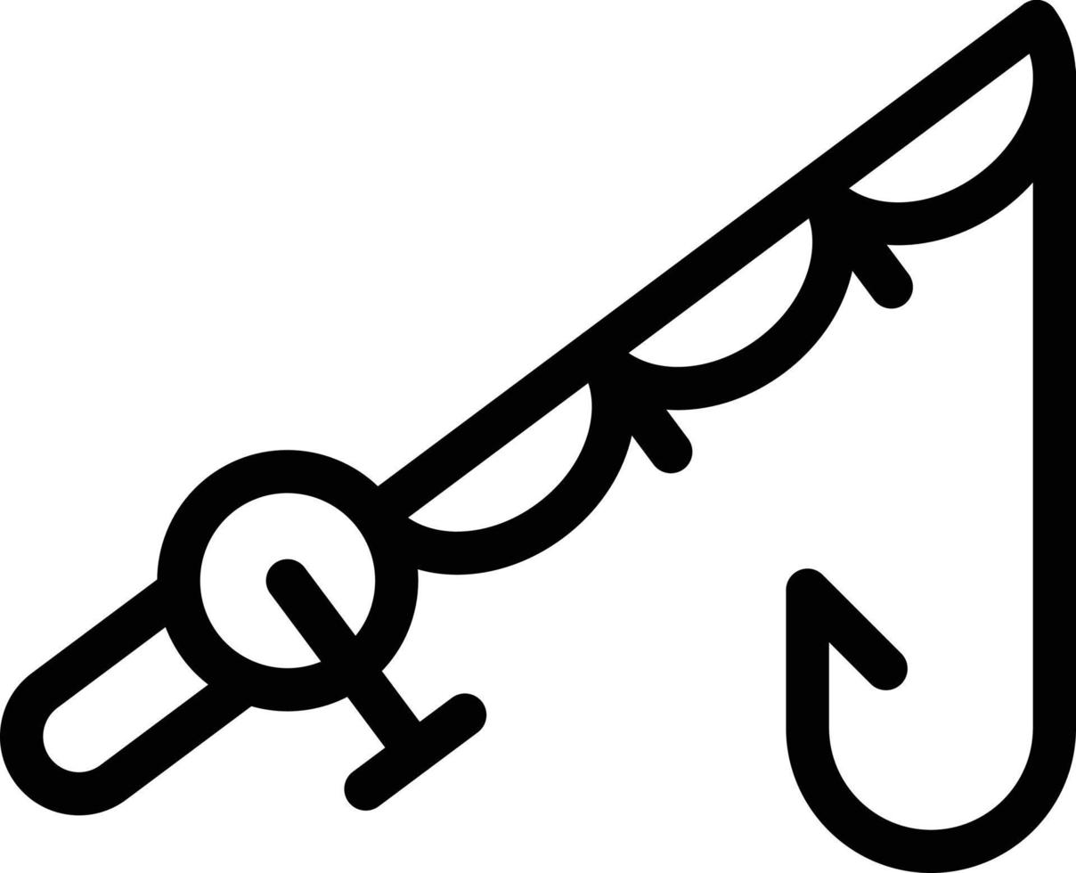 fishing rod vector illustration on a background.Premium quality symbols.vector icons for concept and graphic design.