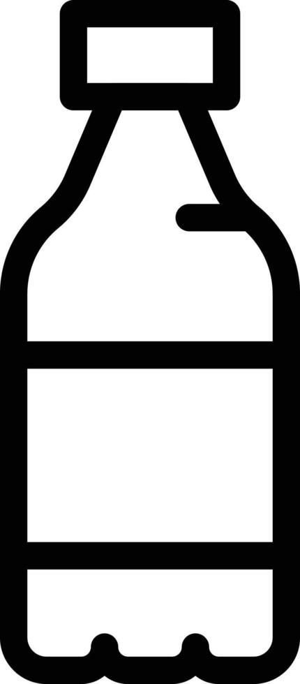 ilustración de vector de botella de plástico en un fondo. símbolos de calidad premium. iconos vectoriales para concepto y diseño gráfico.