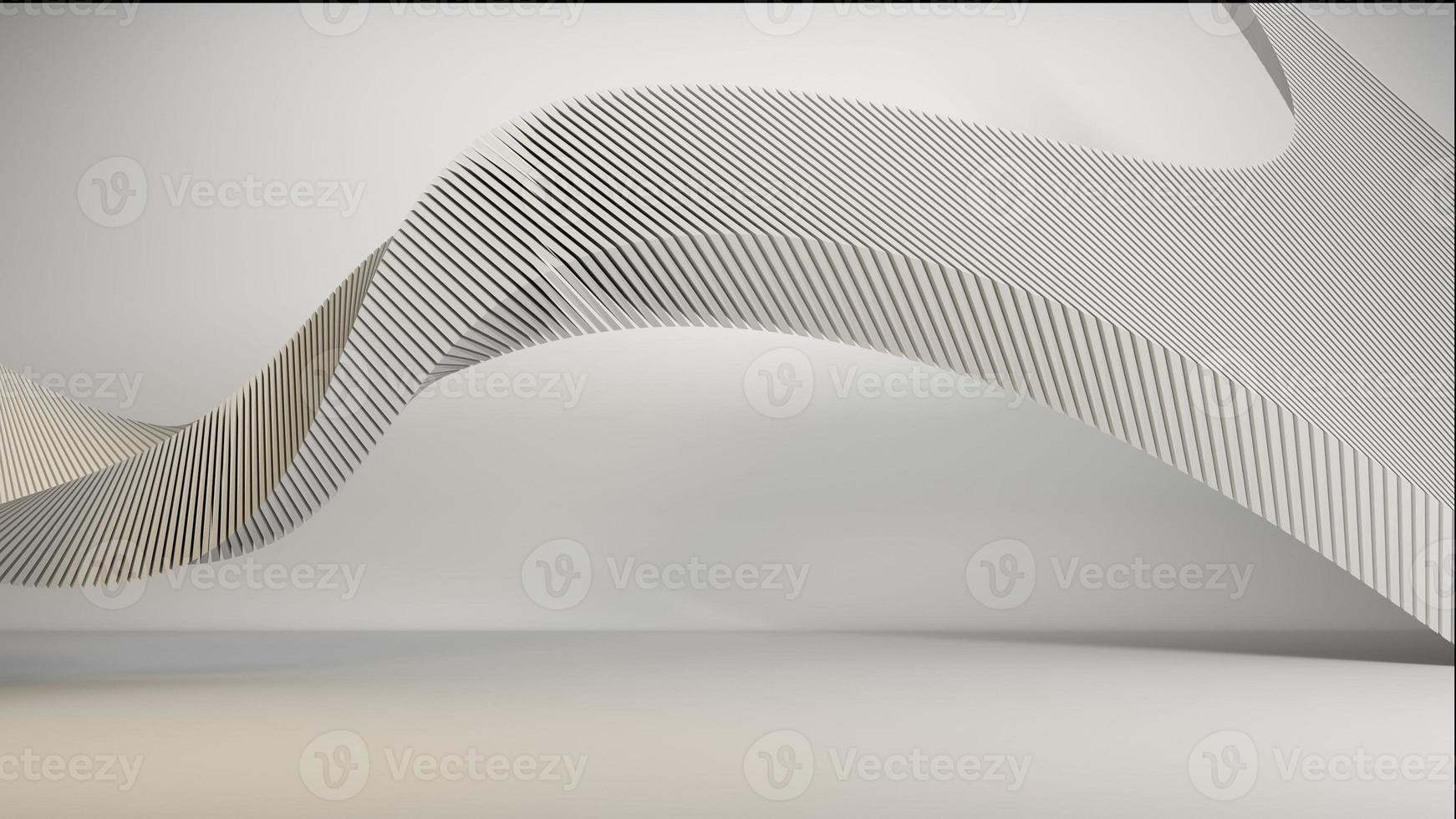 white geometric abstract background 3d illustration photo