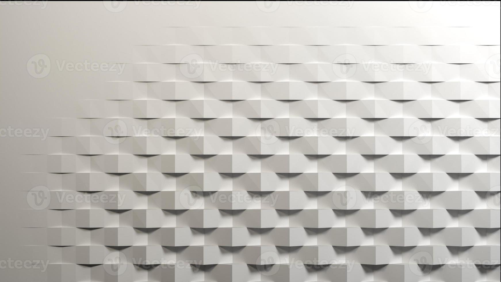 white geometric abstract background 3d illustration photo