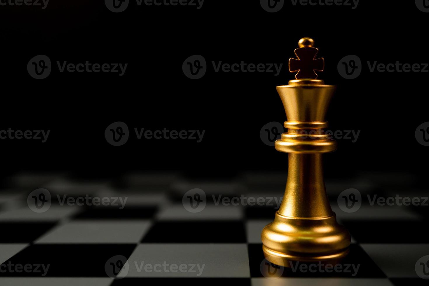 Premium Photo  Golden king chess standing in front of other chess