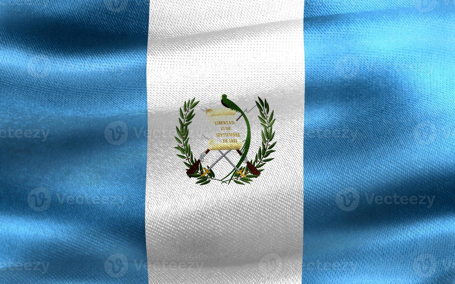 Guatemala flag - realistic waving fabric flag photo