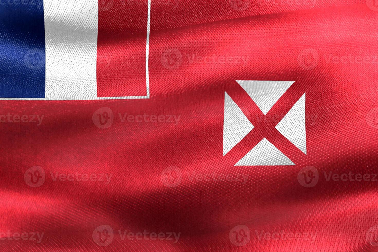 3D-Illustration of a Wallis and Futuna flag - realistic waving fabric flag photo