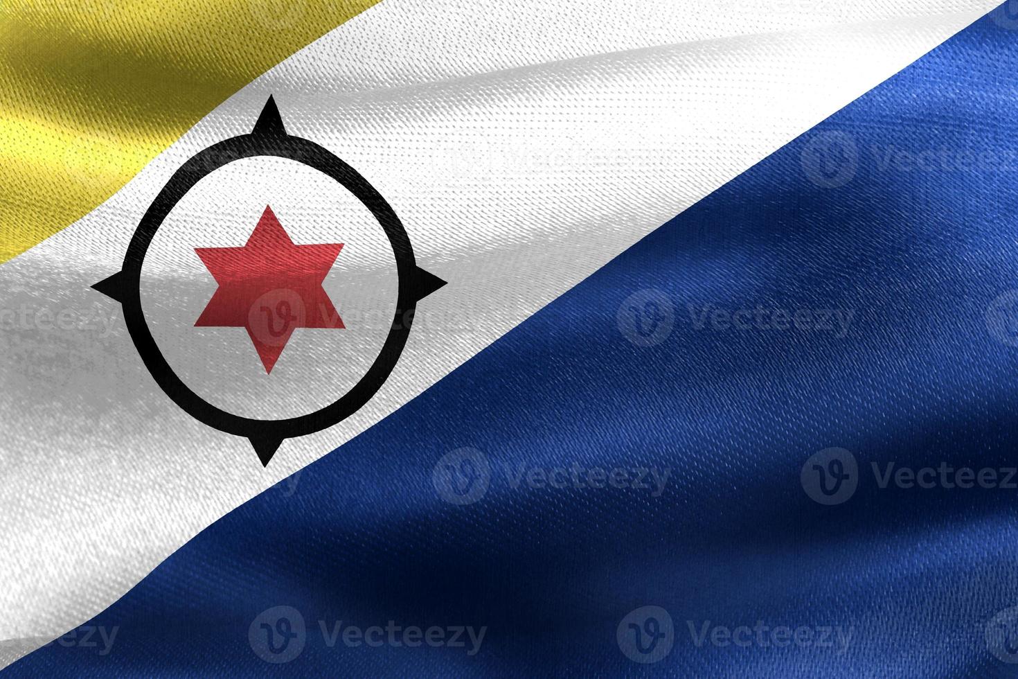 Bonaire flag - realistic waving fabric flag photo