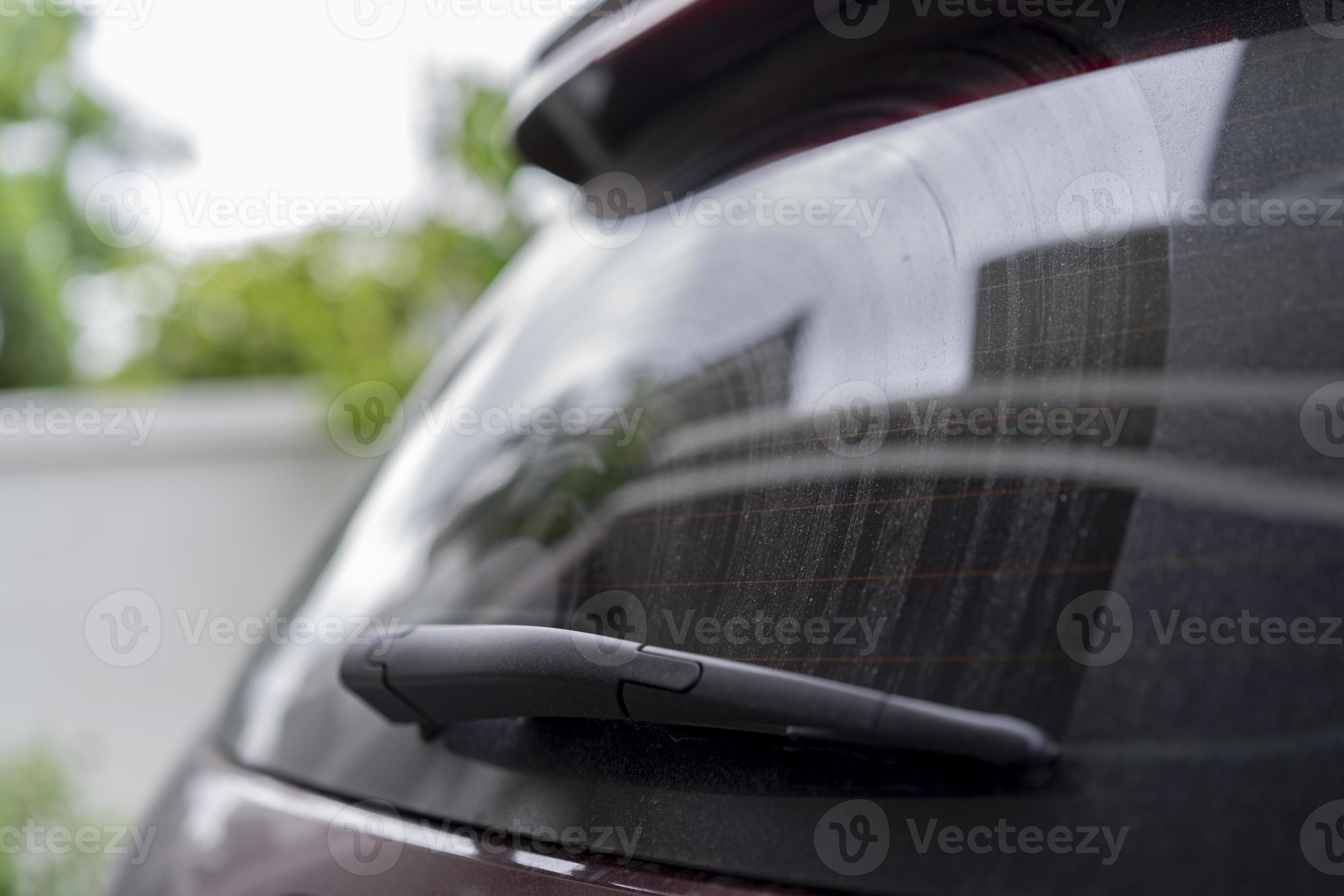 wiper at back mirror of the card with dirty and dust on it. it can use in  service washing cleaning car care. 7293093 Stock Photo at Vecteezy