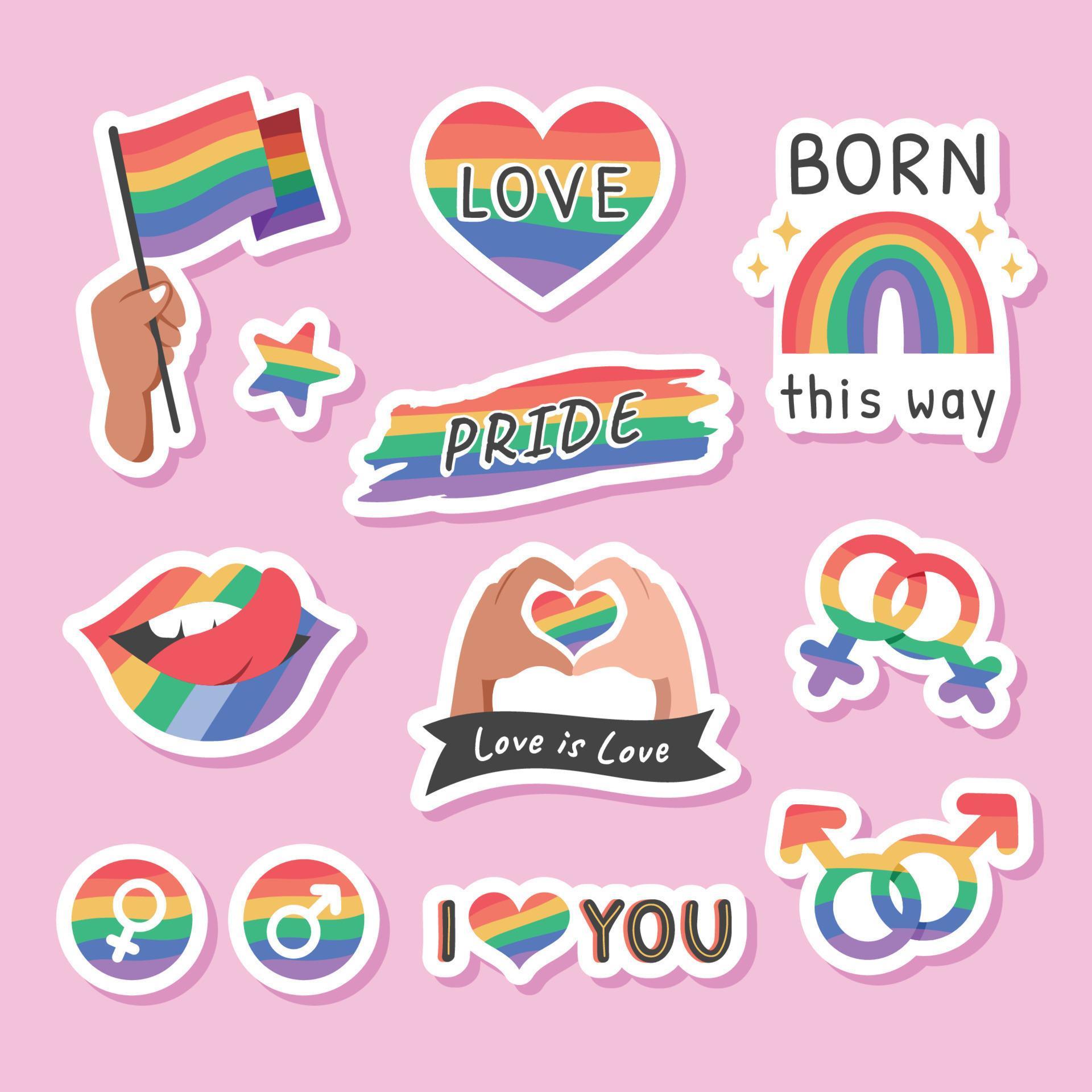 Pride Month Stickers Set 7294043 Vector Art at Vecteezy Pride Month Stickers Set 7294043 Vector Art at Vecteezy