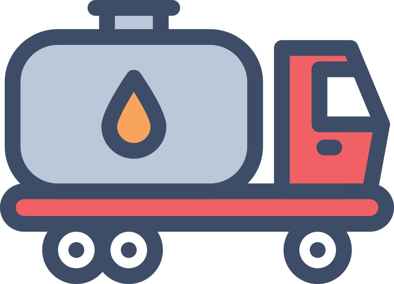 ilustración de vector de tanque de aceite en un fondo. símbolos de calidad premium. iconos vectoriales para concepto y diseño gráfico.