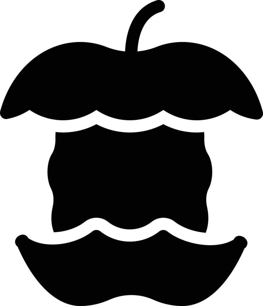 ilustración de vector de mordedura de manzana en un fondo. símbolos de calidad premium. iconos vectoriales para concepto y diseño gráfico.