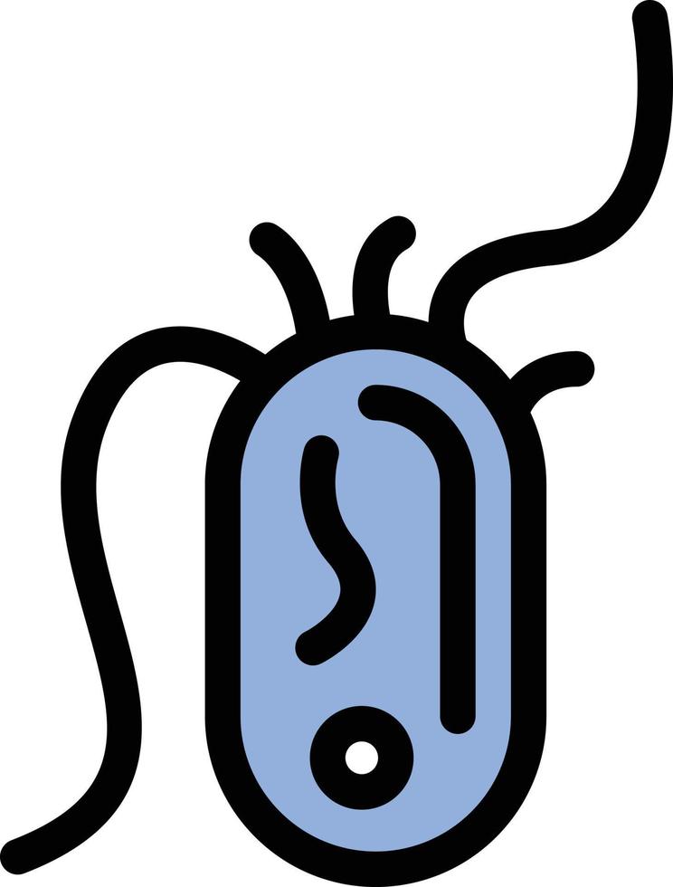 ilustración vectorial de bacterias en un fondo. símbolos de calidad premium. iconos vectoriales para concepto y diseño gráfico. vector